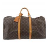 Louis Vuitton Monogram Keepall 55 Boston Bag