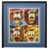 Donald Duck Suite of 4 Framed Giclee by Peter Max