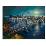 Moonlight over Manhattan by Kinkade Studios