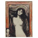 Madonna (1896-1896) LE Canvas By Edvard Munch
