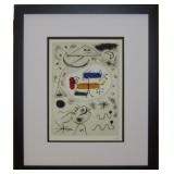 Use of Speech Framed Giclee by Joan Miro