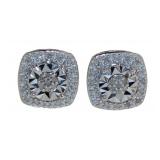 Cushion Cut Diamond Designer Earrings