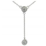 Bezel Set .80 ct VS Diamond Necklace