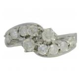 Platinum 1.00 ct Natural Brilliant Diamond Ring