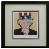 Uncle Sam Framed Giclee by Andy Warhol