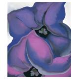 Purple Petunias c. 1925 Canvas by Georgia O
