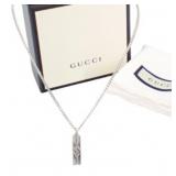 Gucci Noite Infinity Sterling Silver Necklace