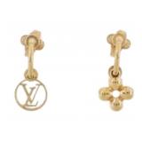 Louis Vuitton Logo Earrings