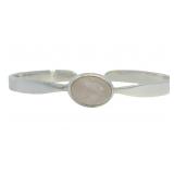 Natural 6.50 ct Cabochon Rose Quartz Bracelet