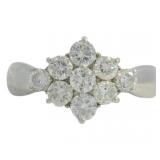 Platinum 1.00 ct Natural Brilliant Diamond Ring