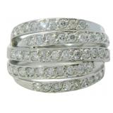 Platinum 1.00 ct Natural VS Diamond Ring