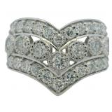 Brilliant 1.62 ct Diamond Designer Ring