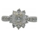 Platinum 4/5 ct Natural VS Brilliant Diamond Ring