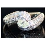 Platinum 1.44 ct Natural Oval Cut VS Diamond Ring