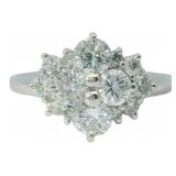 Platinum 1.03 ct Natural Brilliant Diamond Ring