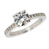 14kt Gold Brilliant 1.51 ct VS Lab Diamond Ring