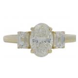 10kt Gold 1.50 ct Oval VS Lab Diamond Ring