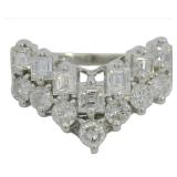 Platinum 1.06 ct Natural VS Brilliant Diamond Ring