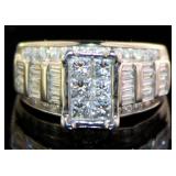 14kt Gold 1.85 ct Natural Brilliant Diamond Ring