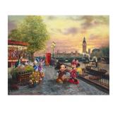 Mickey & Minnie in London by Kinkade Studios