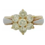 18k Gold 1.00 ct Natural Diamond Ring