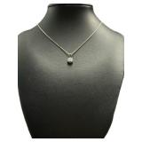 Round Brilliant Diamond Solitaire Necklace