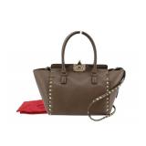 Valentino Rockstud Leather Tote Bag