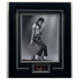 Michael Jackson Frame Photo W/ Facsimile Signature