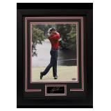 Tiger Woods Framed Photo W/ Facsimile Signature