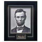 Abraham Lincoln Photo W/ Facsimile Signature