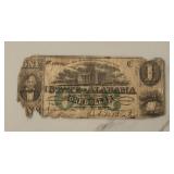 $1 State of Alabama Bank Note
