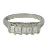 Platinum 0.72 ct Natural VS Diamond Ring