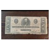 1862 $1 Confederate States of America Note
