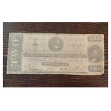 1863 $2 Confederate States of America Note