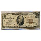 1929 $10 Richmond VA Bank Note
