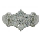 Platinum 1.00 ct Natural Diamond Ring