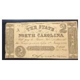 1861 $2 North Carolina Note
