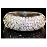 Platinum 1.00 ct Brilliant Natural Diamond Ring