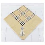 Burberry Checked Scarf 100% Silk