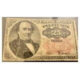 1874 25 Cent Fractional Currency