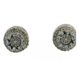 Round Brilliant 1/4 ct  Natural Diamond Earrings