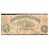 1862 Virginia Treasury $1 Obsolete Note
