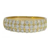 18kt Gold 1.00 ct Natural Diamond VS Band