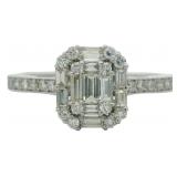 Platinum 1/2 ct Natural VS Diamond Ring