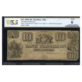 1843 Massillon OH $10 Currency Note