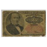 1309 25 Cent Fractional Currency