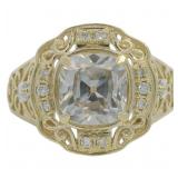 10kt Gold 2.37 ct Cushion VS Lab Diamond Ring