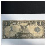 1899 $1 Black Eagle Silver Certificate Note.