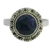 Round 2.00 ct Genuine Sapphire Solitaire Ring