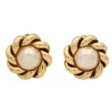 Chanel Pearl Clip-on Earrings